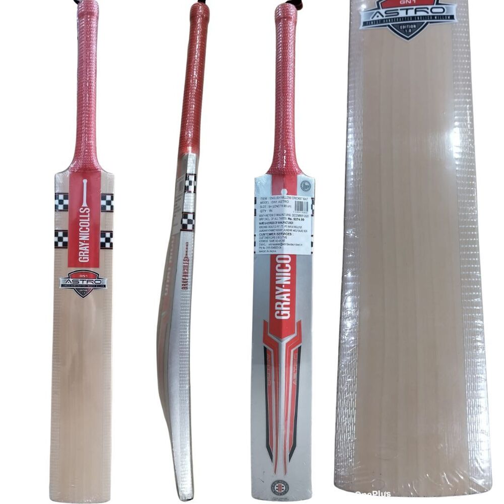 Gray Nicolls ASTRO GN1 English Willow Cricket Bat (Standard Size SHort Handle)