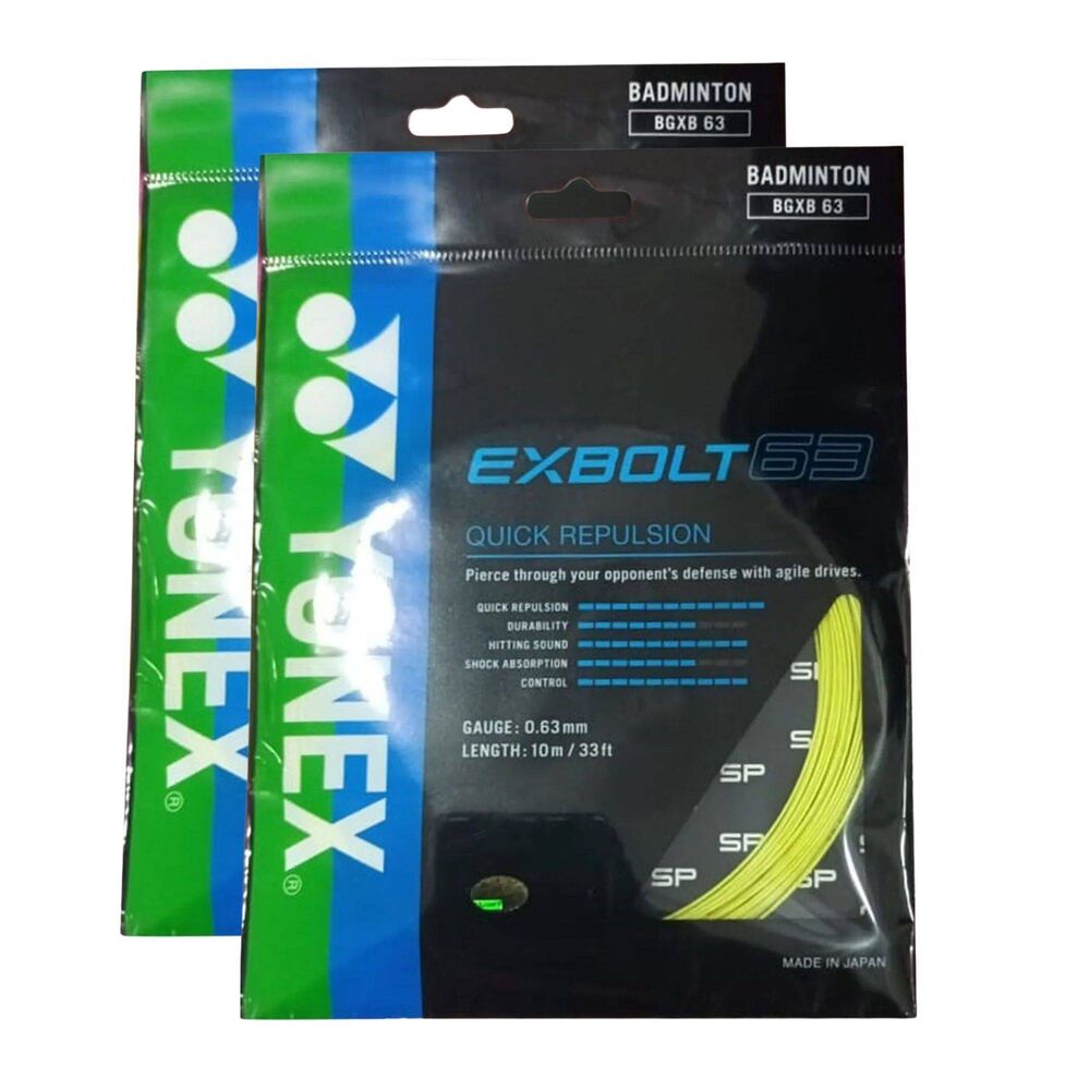 Yonex Exbolt 63 Badminton String Set of 2